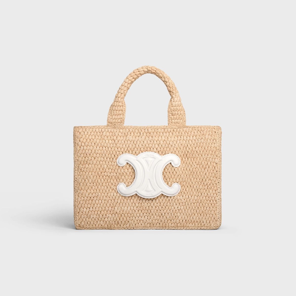 CELINE セリーヌ スモール カバ タイス ラフィア トリオンフバッグ