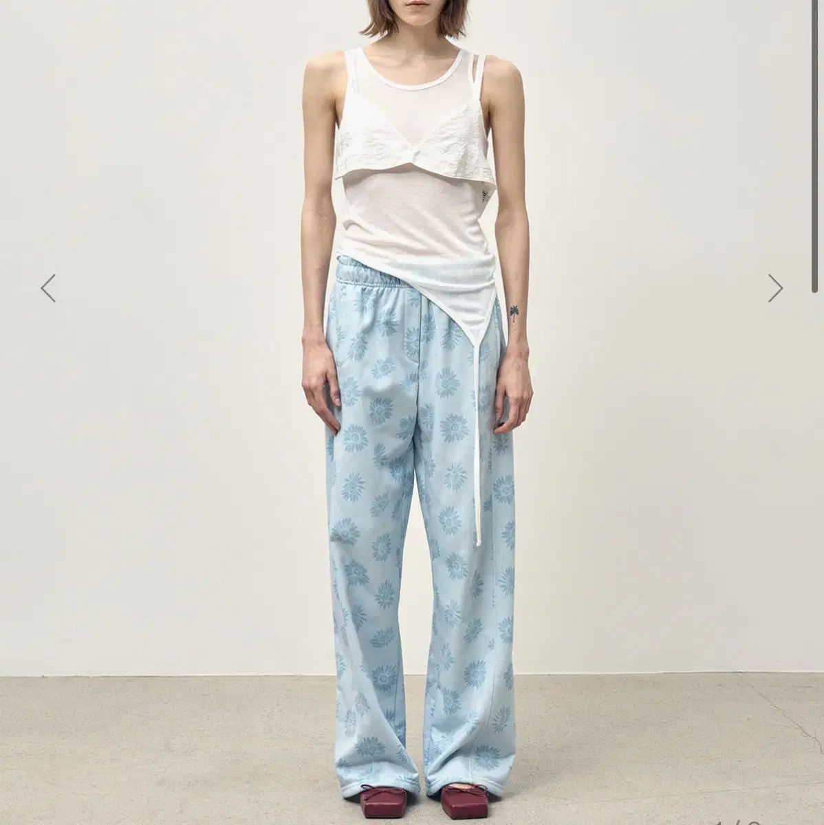 アイテム入荷！ Theyne FLOWER BANDING PANTS SKY BLUE