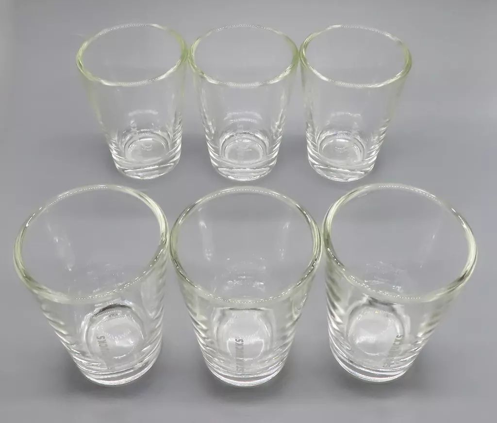 【中古】グラス ロゴ レターロゴグラス6個セット 140ml 「スターバックスコーヒー」