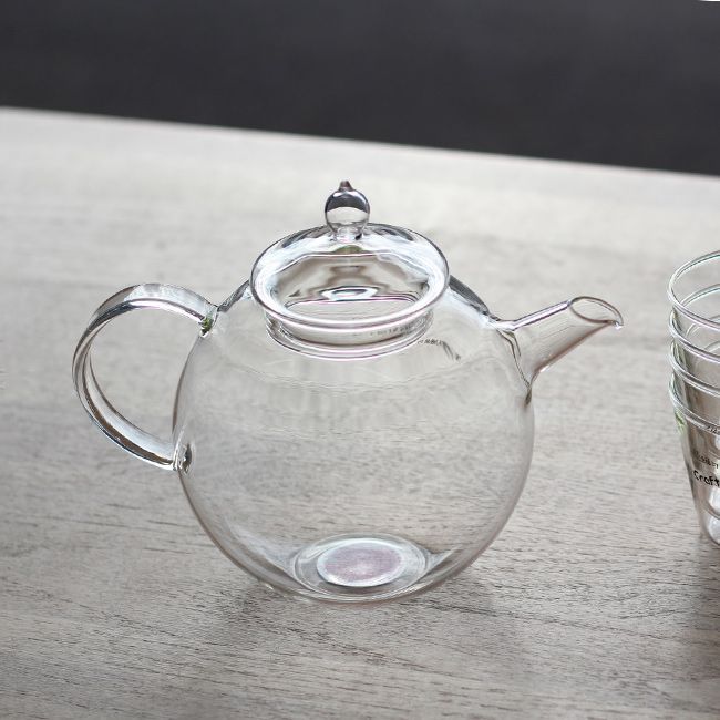 カラフルドットガラスティーポットセット がらすや工房 大川内