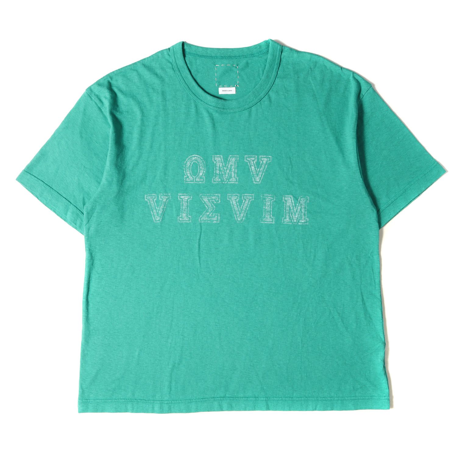 新品 visvim ビズビム Tシャツ サイズ:3 22SS カレッジロゴ ジャンボ クルーネック 半袖Tシャツ JUMBO TEE S/S  ALUMNII グリーン トップス カットソー - メルカリ