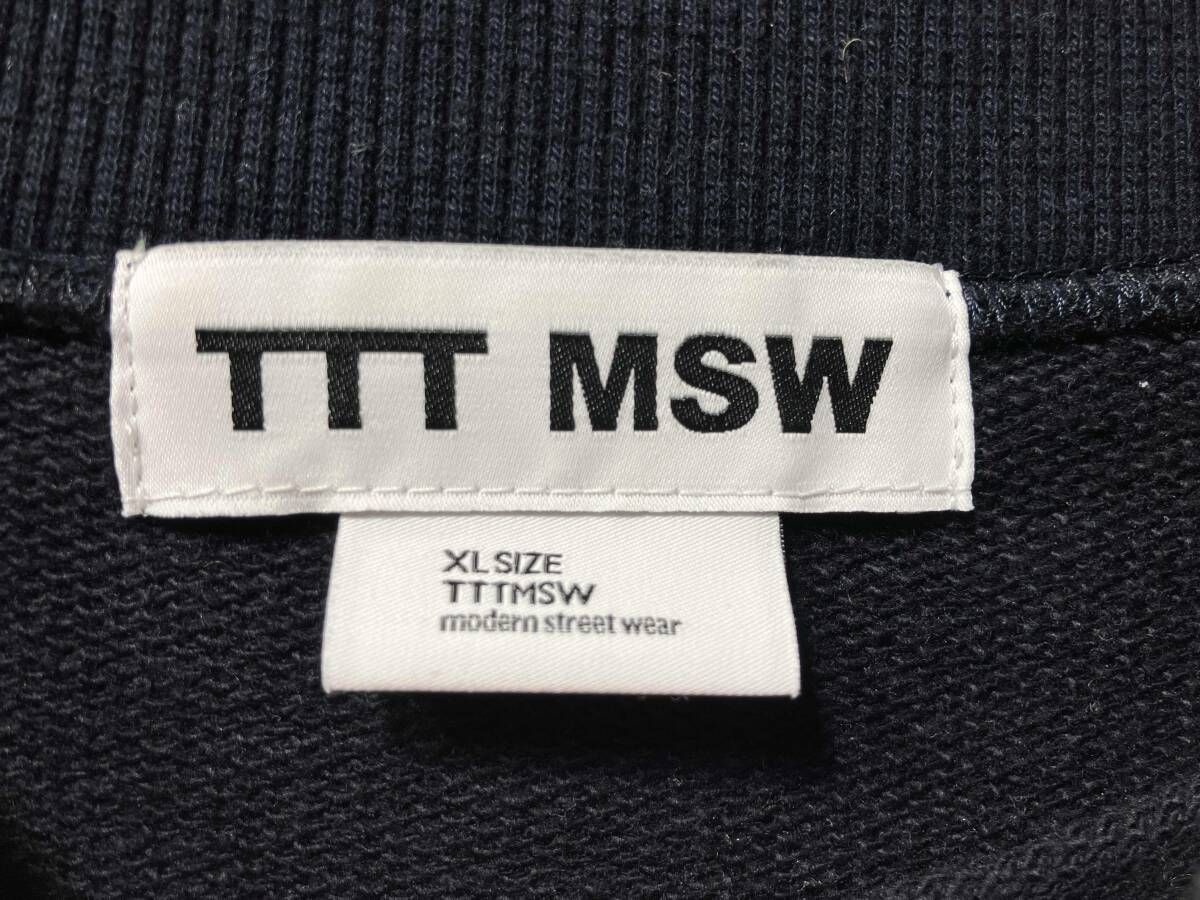 24ss TTT MSW College logo crew neck sweat カレッジロゴクルー
