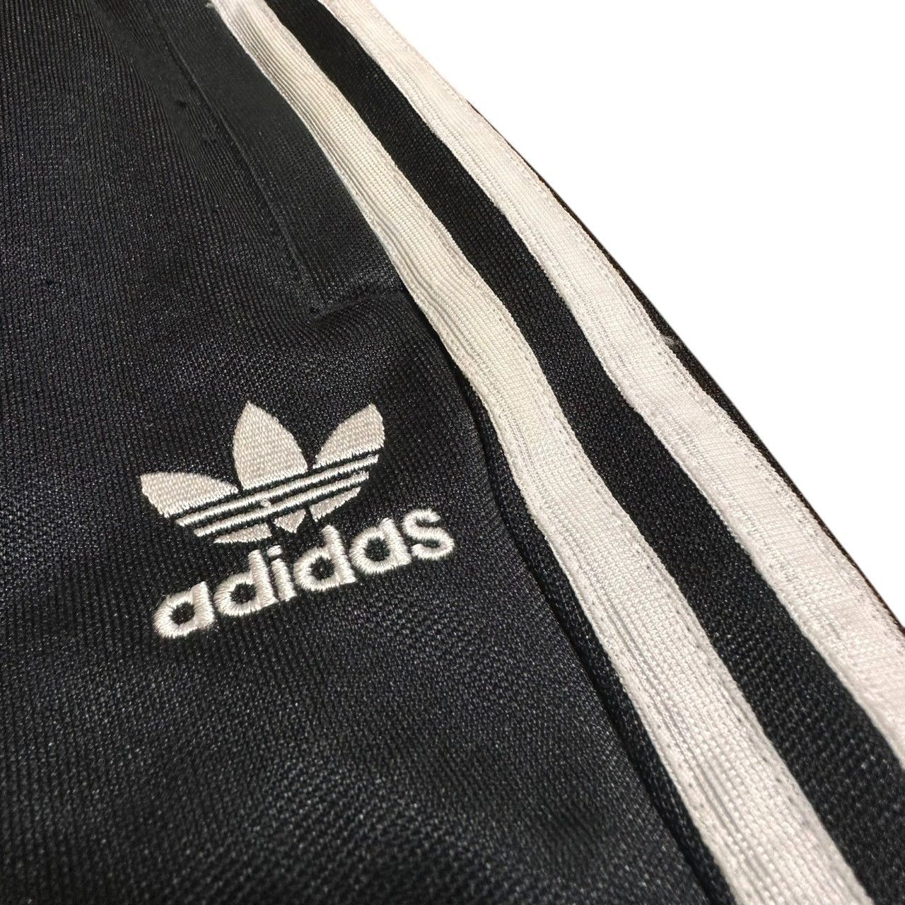 古着 adidas アディダス トラックパンツ 3ライン 刺繍 トレフォイル