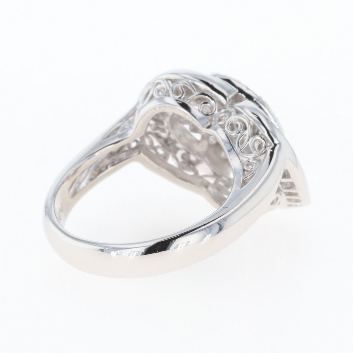 メレダイヤ デザインリング プラチナ 指輪 リング 12.5号 Pt900 