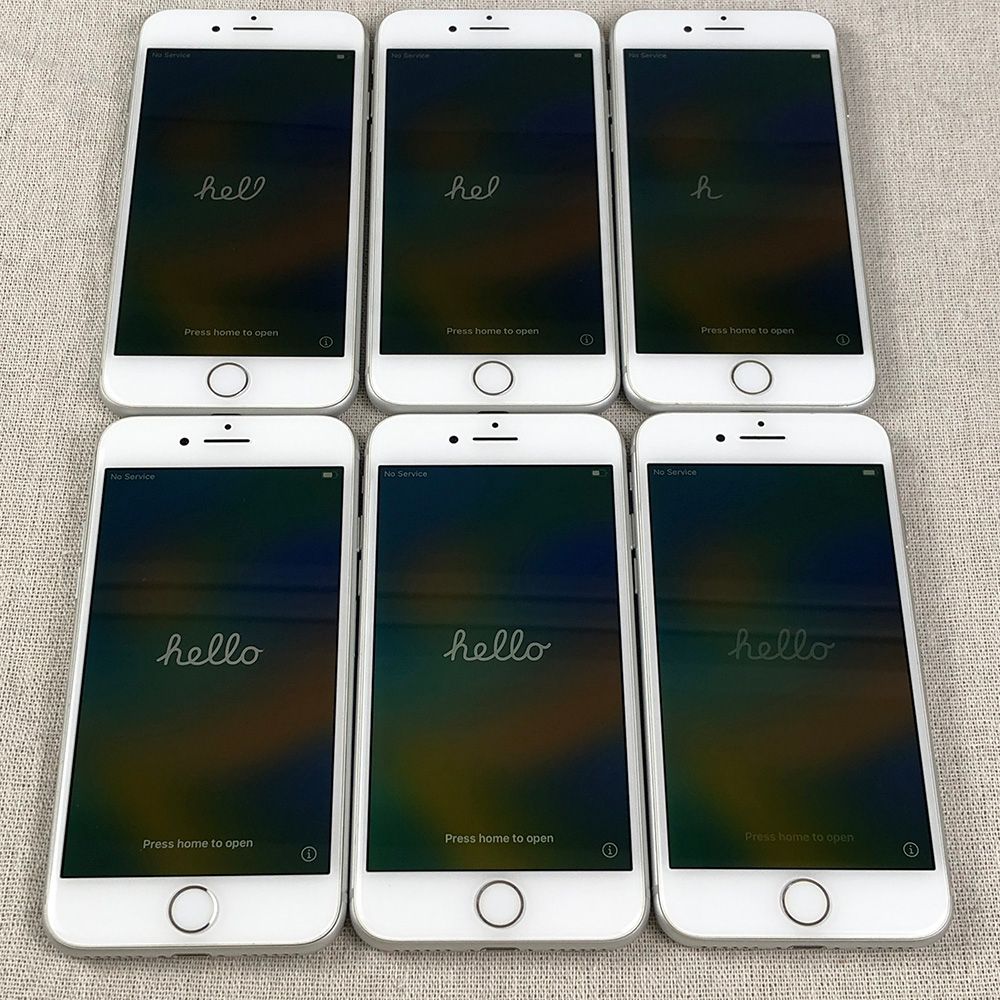【6点セット・SIMロック解除済】Apple iPhone 8 本体 64GB シルバー（A1906）【キズ多数あり】/SP-240867