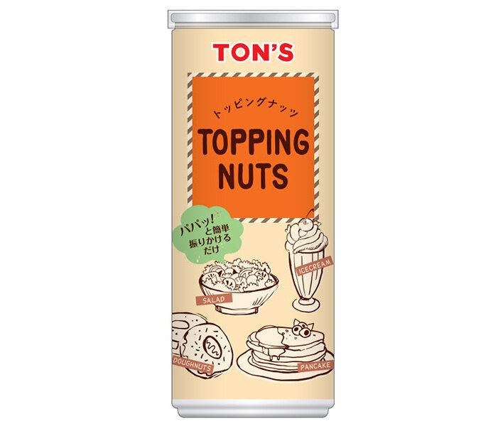 東洋ナッツ トン トッピングナッツ 120g缶×30個入｜ お菓子 菓子材料 業務用 缶 TON| S