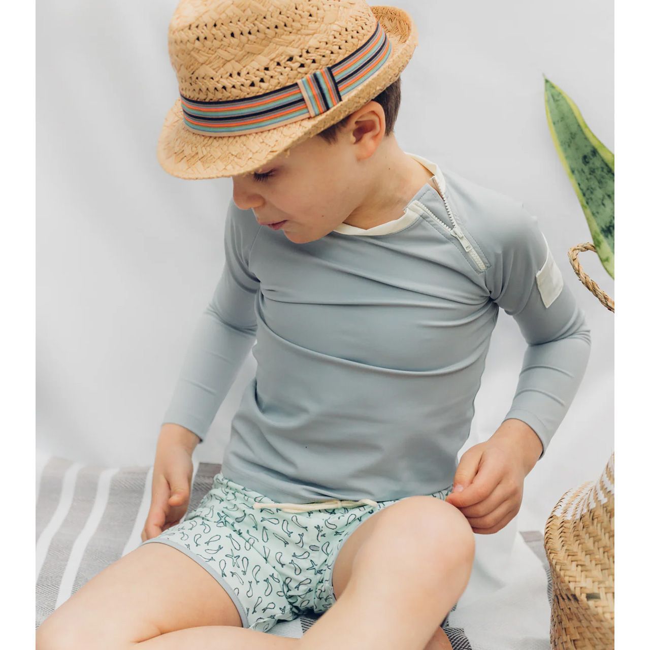 FOLPETTO UVカット ラッシュガード SPENCER CLOUDGREY