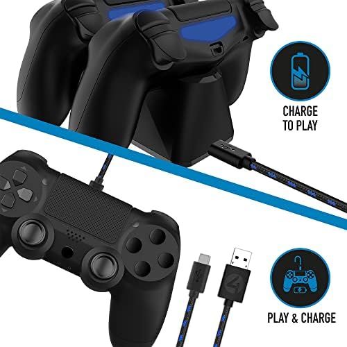 ツイン充電ドック 2Mプレイ-充電ケーブル付き