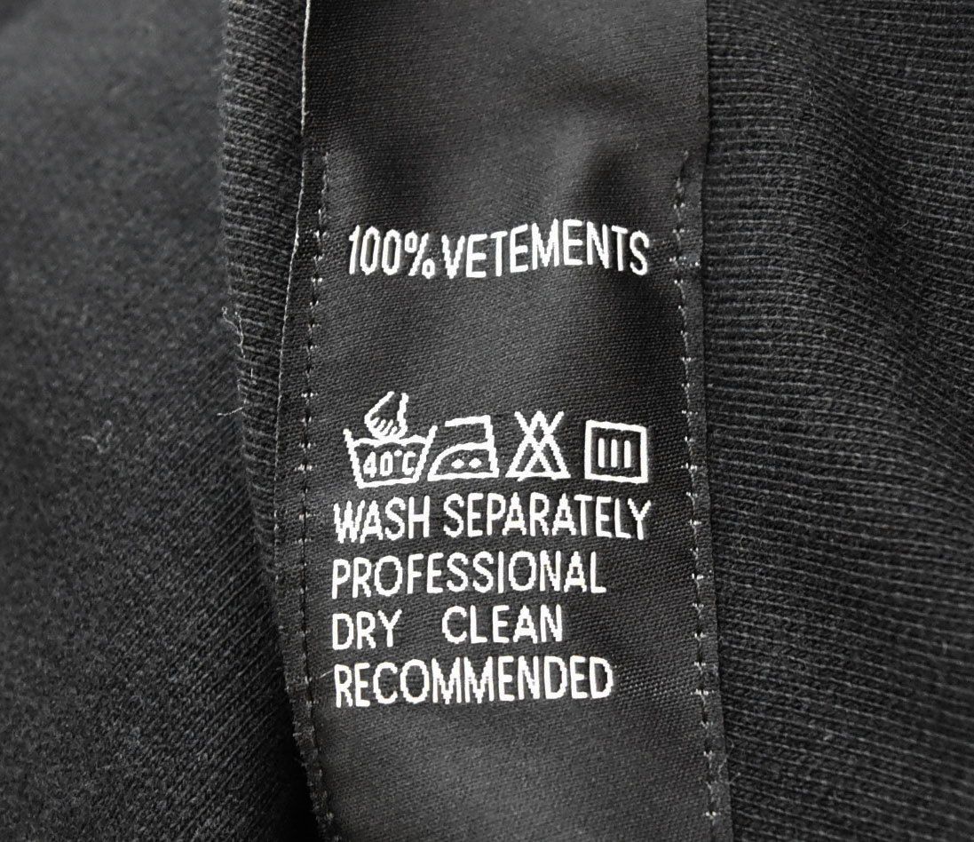 ヴェトモン VETEMENTS 18SS Tape Hoodie WSS18TR26 テープ デザイン