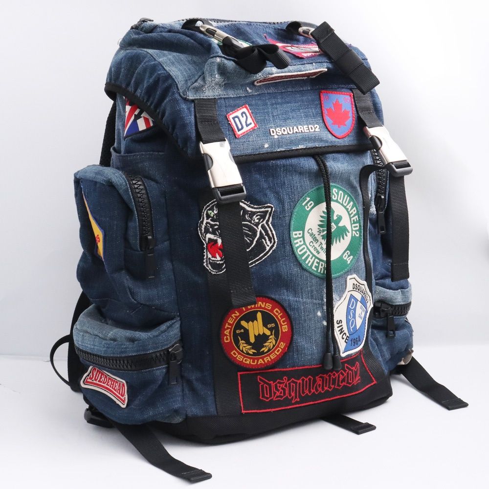 DSQUARED2 Akira デニムバックパック インディゴ - メルカリ