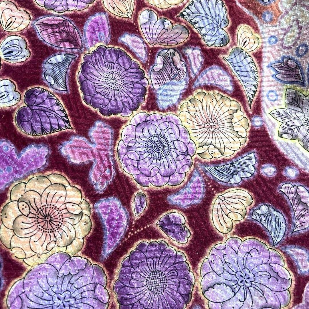 総絞り 辻ヶ花 藤の花 霞取り 振袖 成人式 晴れの日 着物 041a p