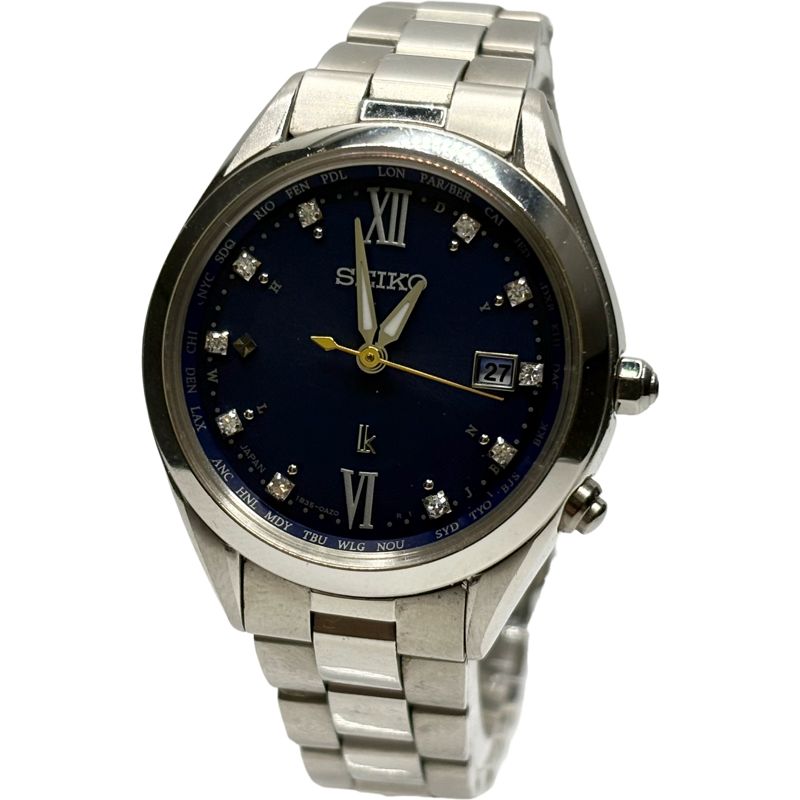 [美品・限定品]★セイコー★ルキア★電波ソーラー★チタン★SSQV071 限定品・エターナルブルー]セイコー ルキア 電波ソーラー チタン