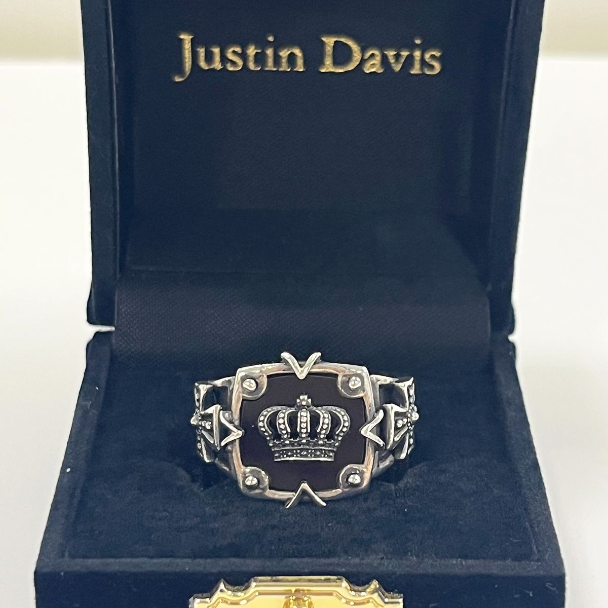 Justin Davis ジャスティンデイビス リング オニキス クラウン