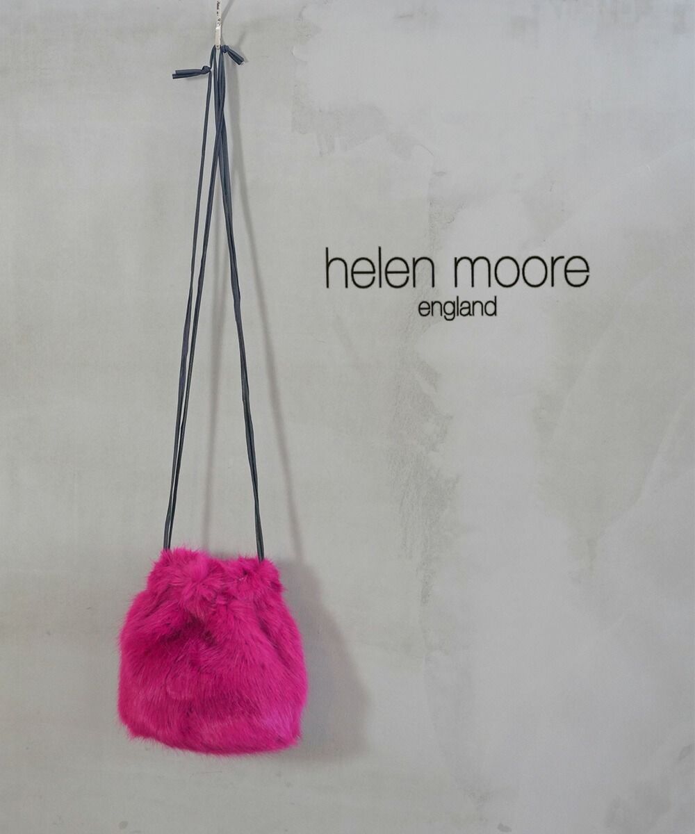 新品 ヘレンムーア 定価10780 バムバッグ ウエストバッグ エコファー HELEN MOORE トートバッグ 「HELEN MOORE/ヘレンムーア」リング
