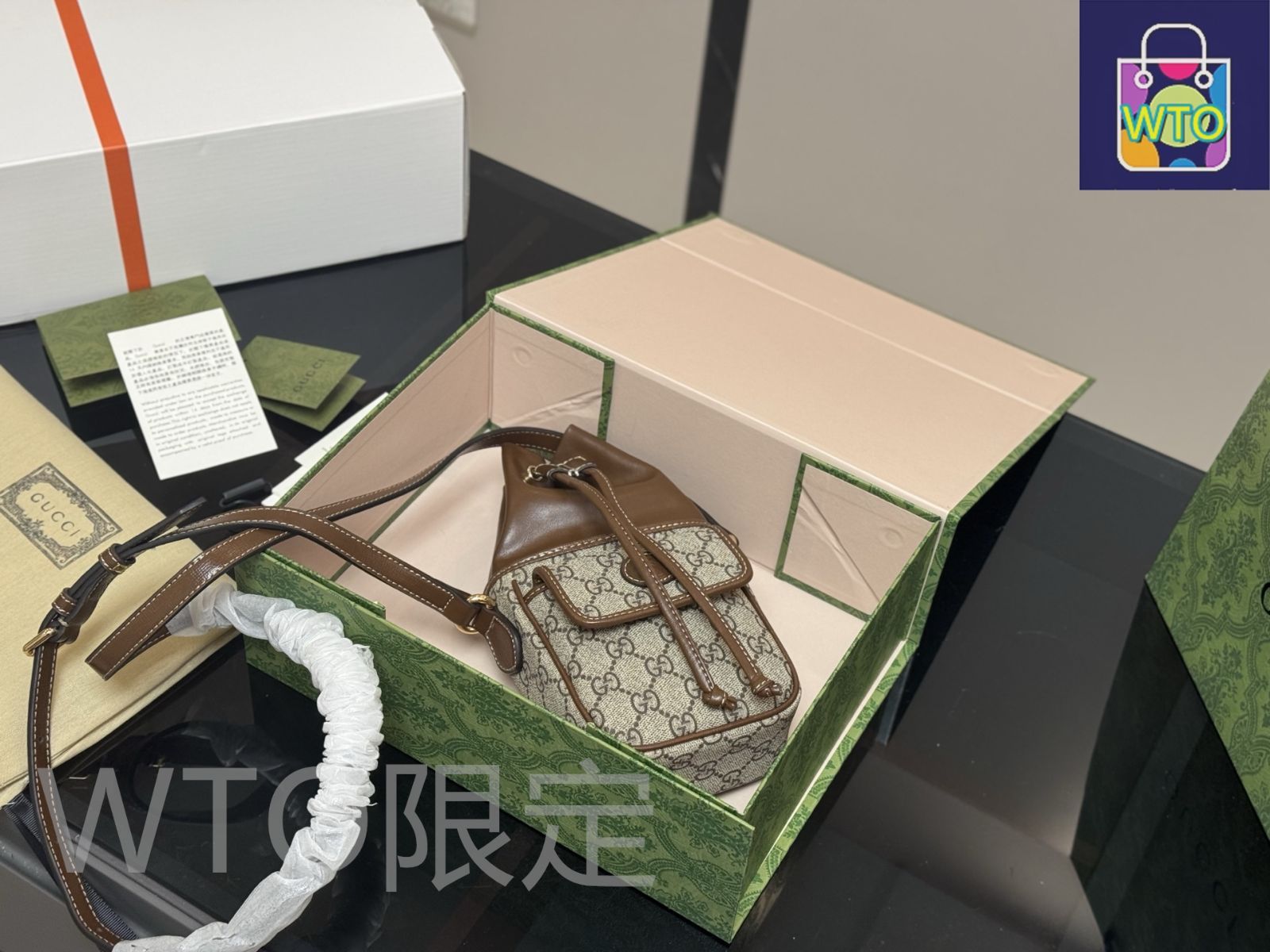 【関税送料込】GUCCI Horsebit 1955 バケットバッグ 今日特価】Gucci 1955 Horsebit バケットバッグ 14×18cm-WTO輸入