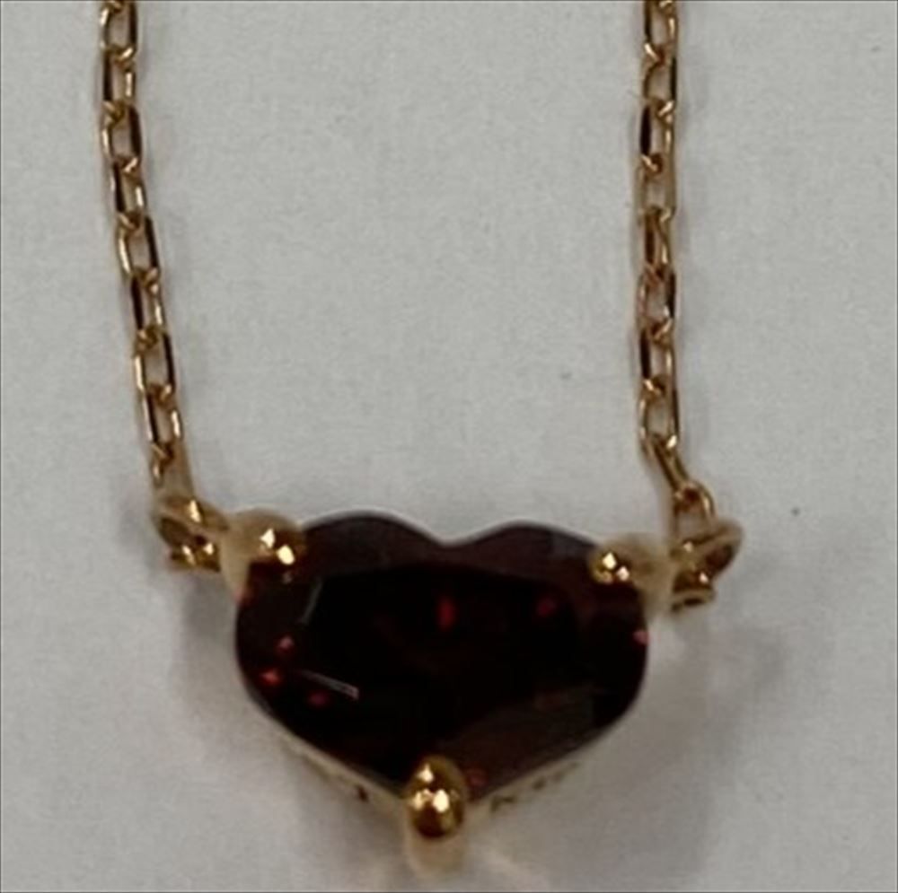 サマンサティアラパーフェクトハートカラーストーンネックレス(k10)