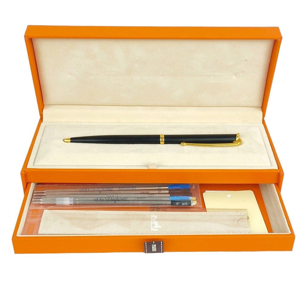 HERMES - ■美品■　エルメス アレグロ ボールペン シャープペンシル GP ゴールド ブラック 箱 【150715】 HERMES - エルメス HERMES ペン アジェンダ シャープペンシル