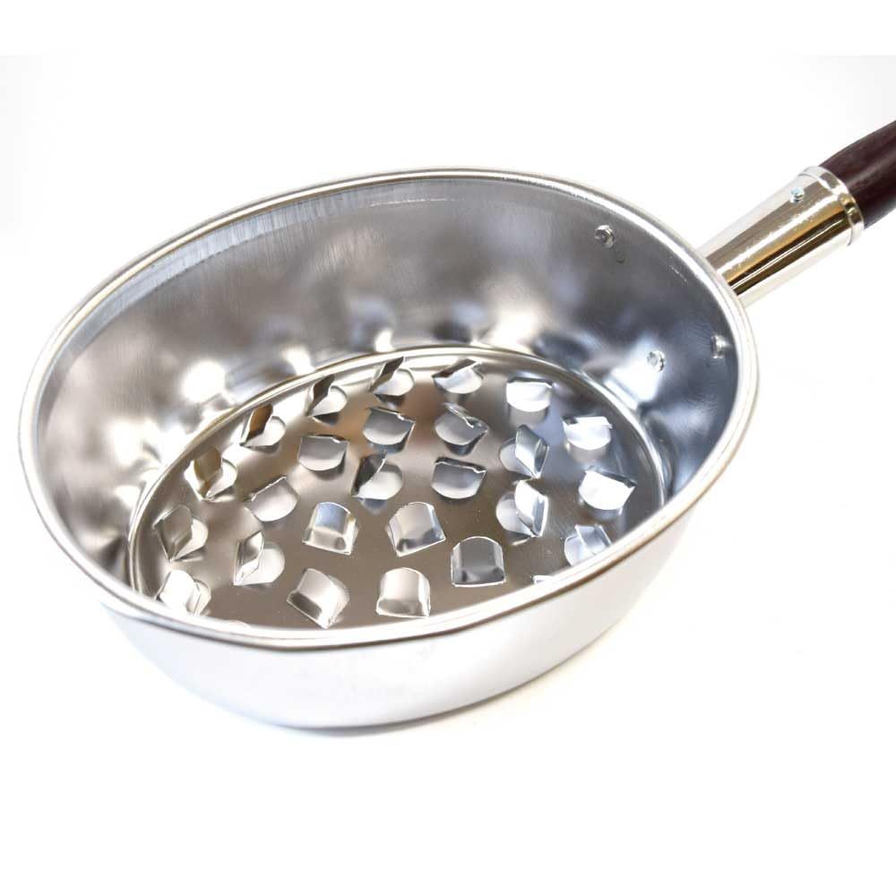 茶道具 火起こし ステンレス製 小判形