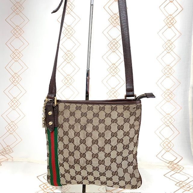 GUCCI グッチ GG柄 gg シェリーライン ショルダーバッグ リボン