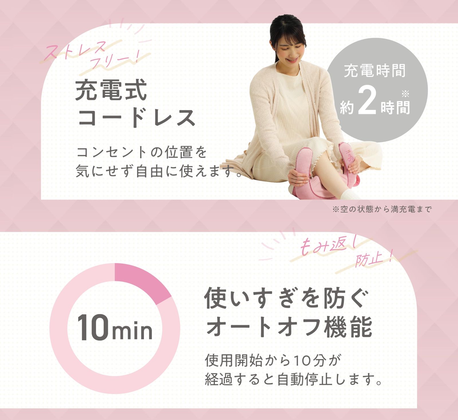 ALINCO アルインコ ネックマッサージャー コードレス マッサージ機 首 肩 マッサージ ネックケア 軽量 コンパクト ヒーター搭載 トリコ パールグレー MCR8324H KANDAIZUMI_COM