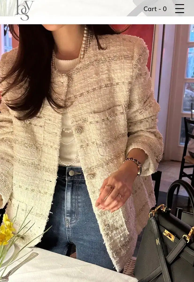  byssiny 製作 ソフィアツイードジャケット キッド テーラードジャケット ジャケット アウター