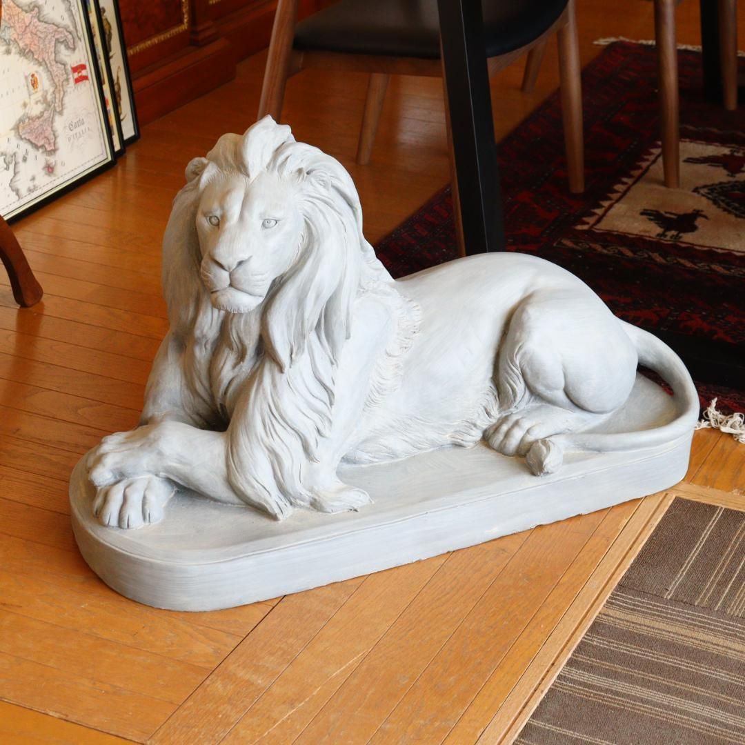 ライオン オブジェ 置物 ストーン 風水 金運 縁起物 ライオン オブジェ 置物 ストーン 風水 金運 縁起物 - メルカリ