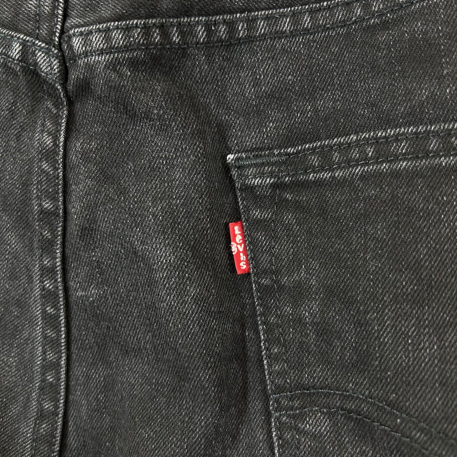 リーバイス501ブラックデニムパンツLEVI'S w44大きいサイズバギー