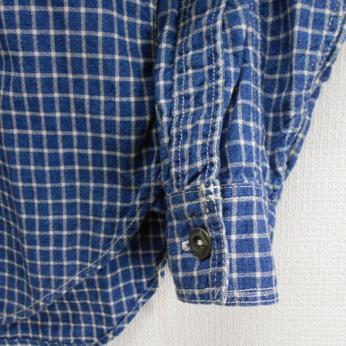 FREEWHEELERS フリーホーイーラーズ neal cassady Neal WORK SHIRT INDIGO SMALL CHECK  ニールシャツ スモールチェック 長袖 14 10115236 - メルカリ