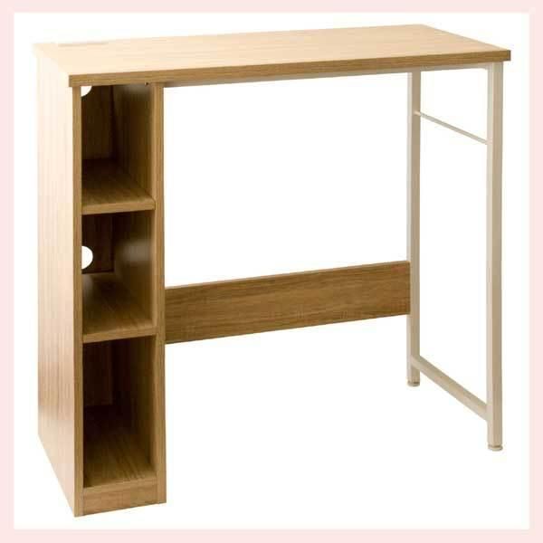 モダンL字型グレー木製テーブル l字テーブル