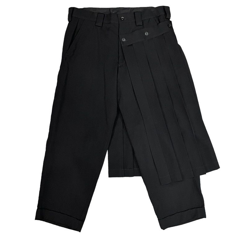 Yohji Yamamoto Pour Homme 18SS ウールギャバジンスカートドッキング 