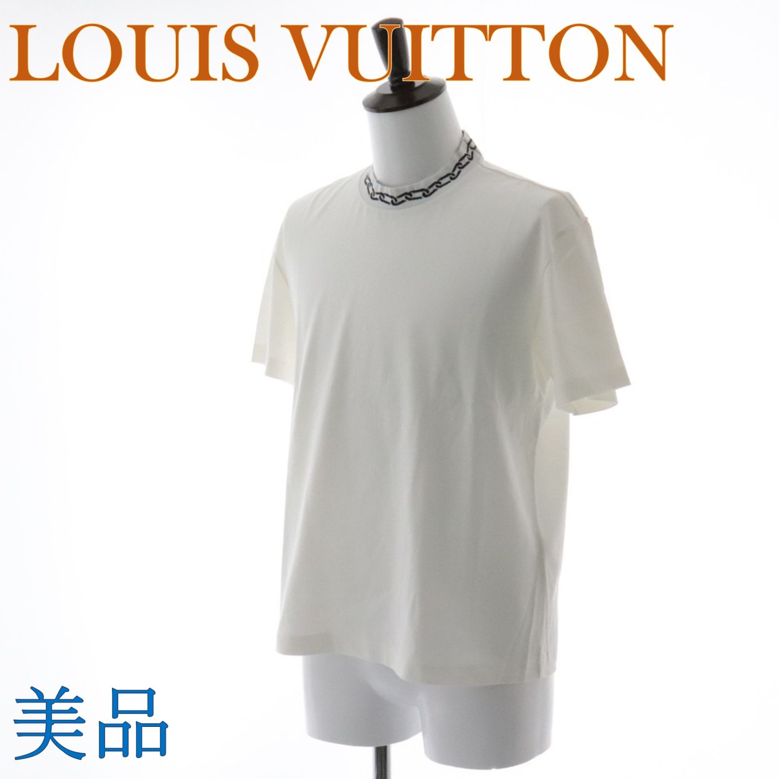 ★Louis Vuitton ルイ・ヴィトン リブカラーチェーンTシャツ