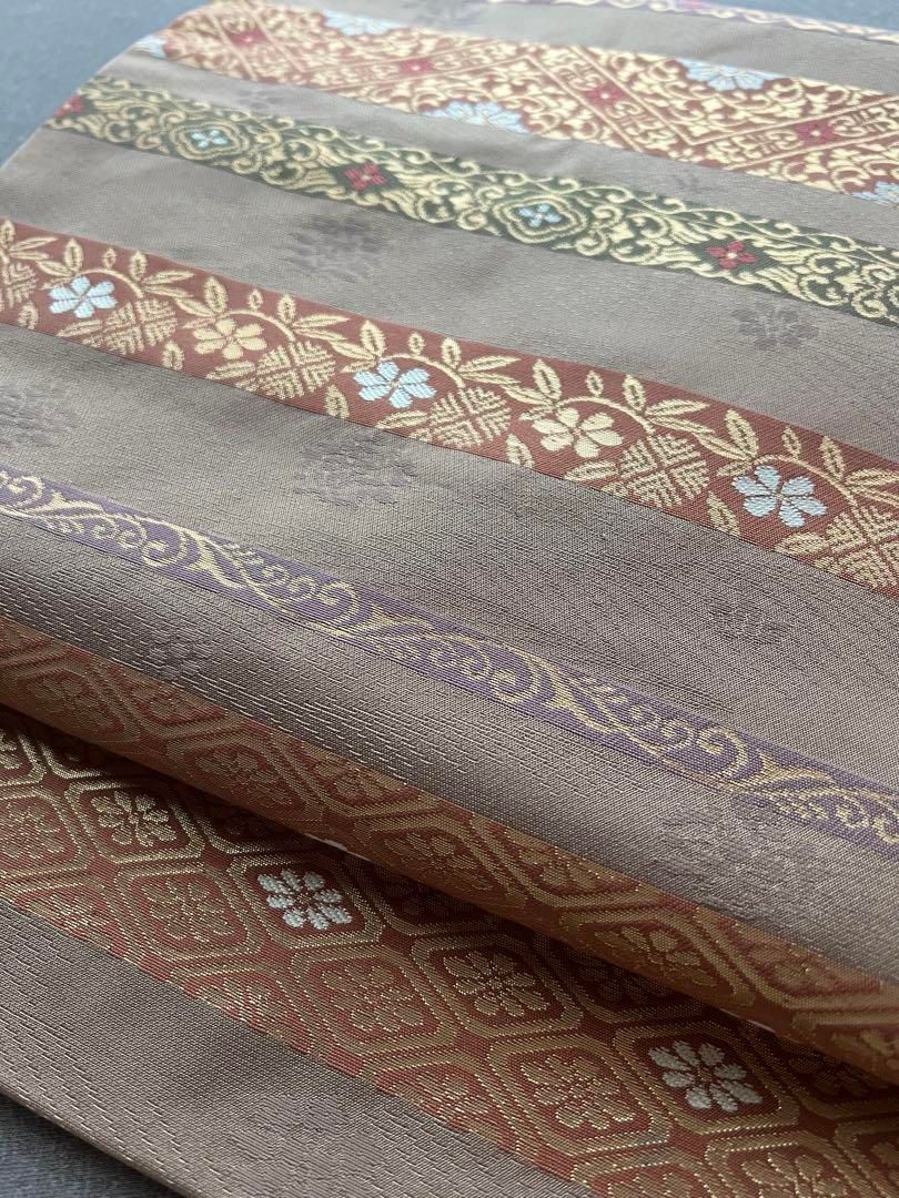 名古屋帯 織帯 横段 フォーマル 長尺