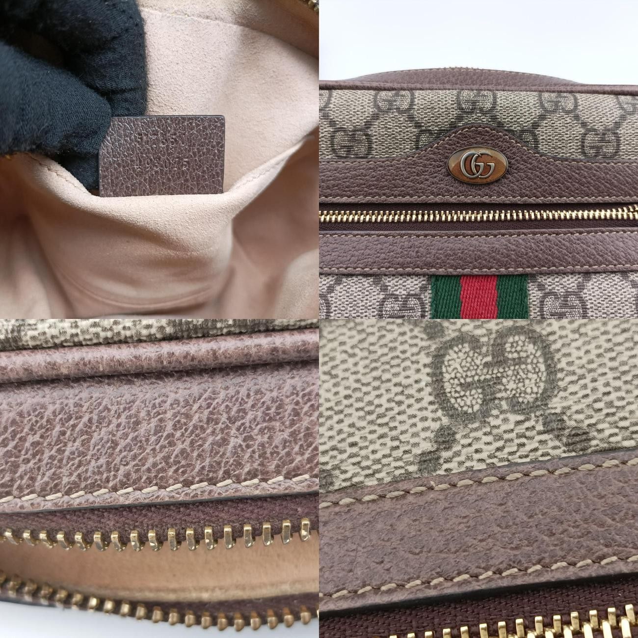 グッチGucciオフィディアブラウンPVCコーティングキャンバス517350