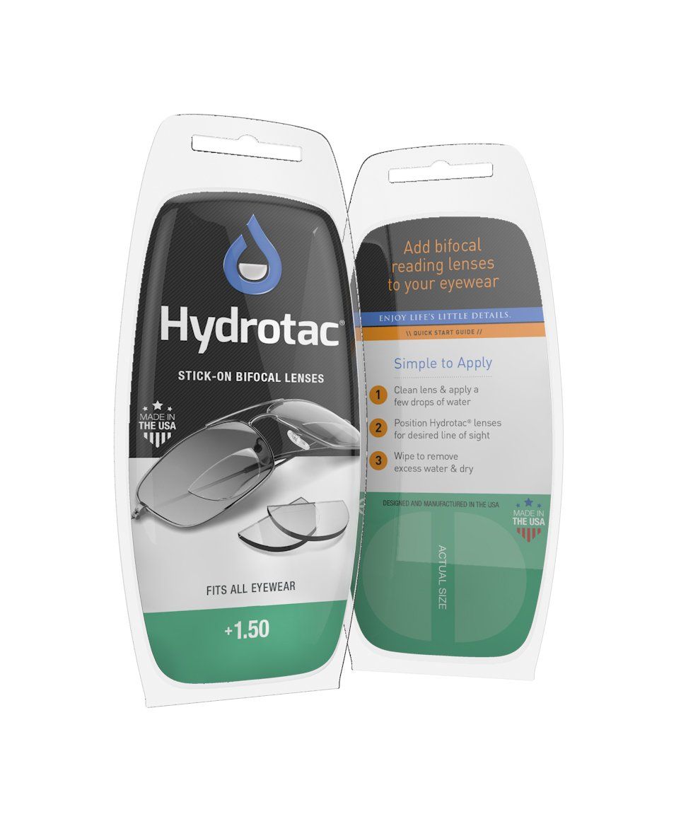 Hydrotac ハイドロタック 貼るリーディングレンズ 1.50