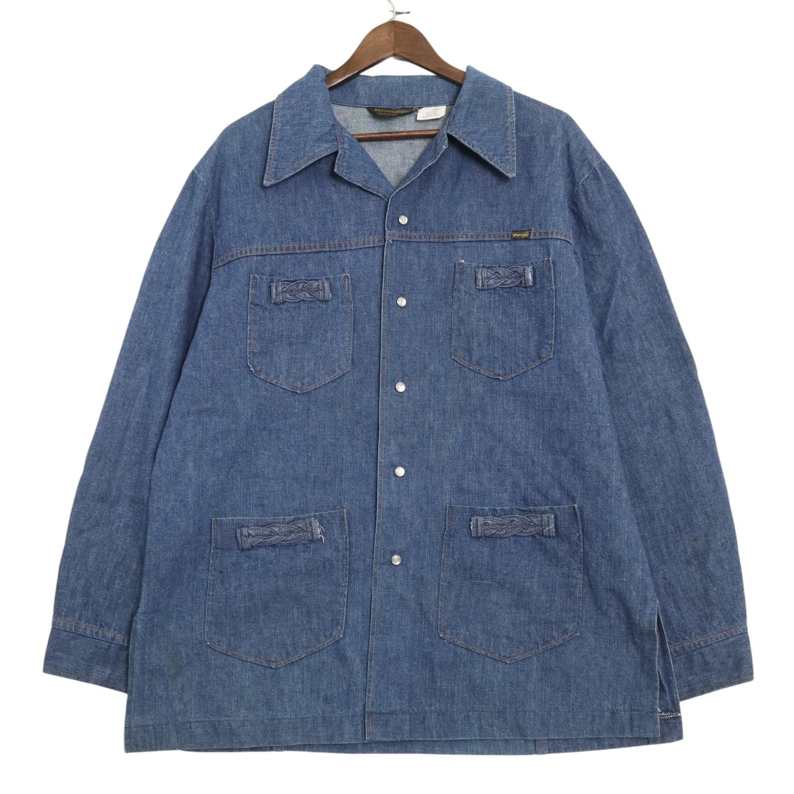 70年代 USA製 Wrangler ラングラー デニムジャケット ブルー