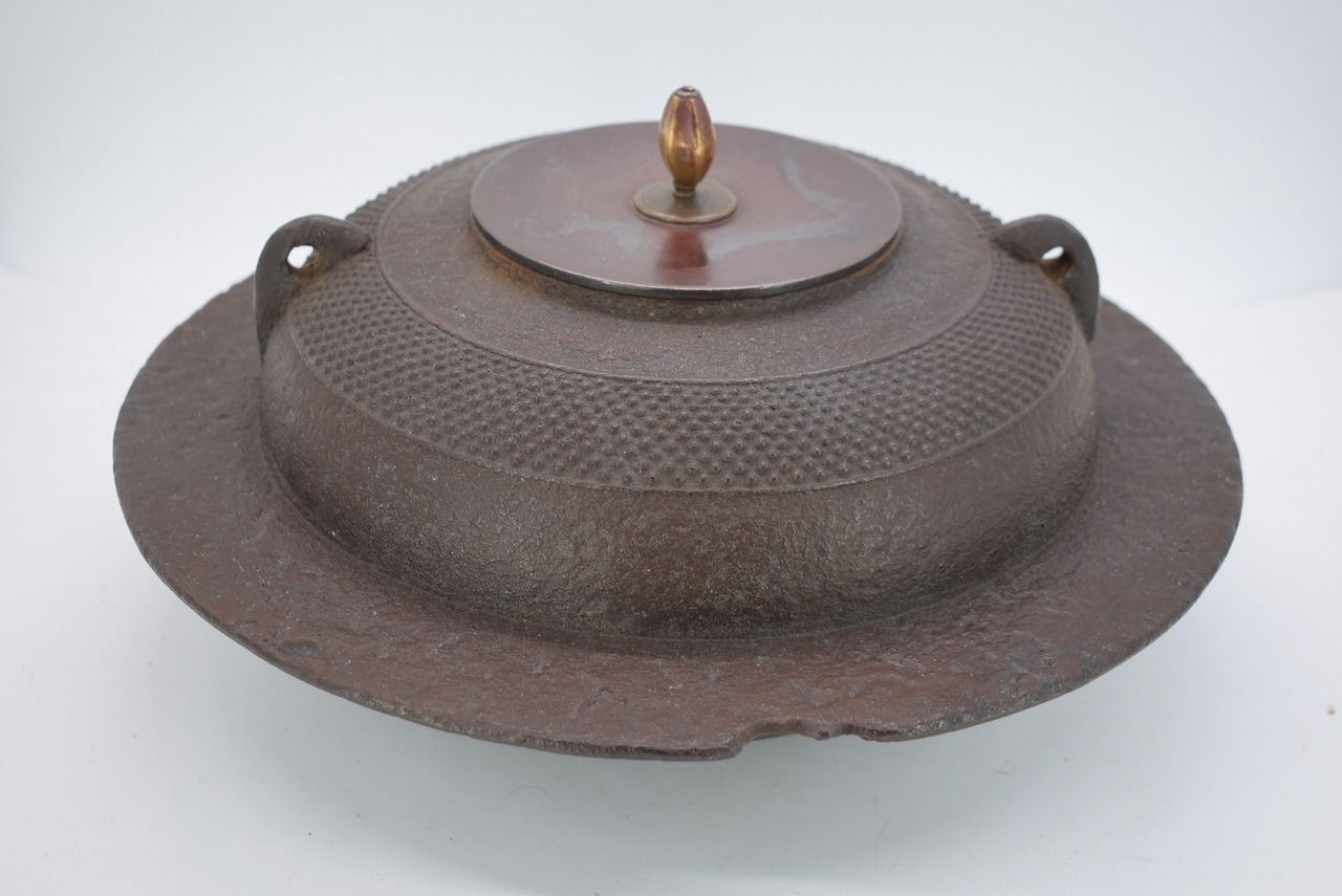 龍文堂 あられうち 鉄瓶 1702g トチヒサ 東N7-1013① 龍文堂 あられ