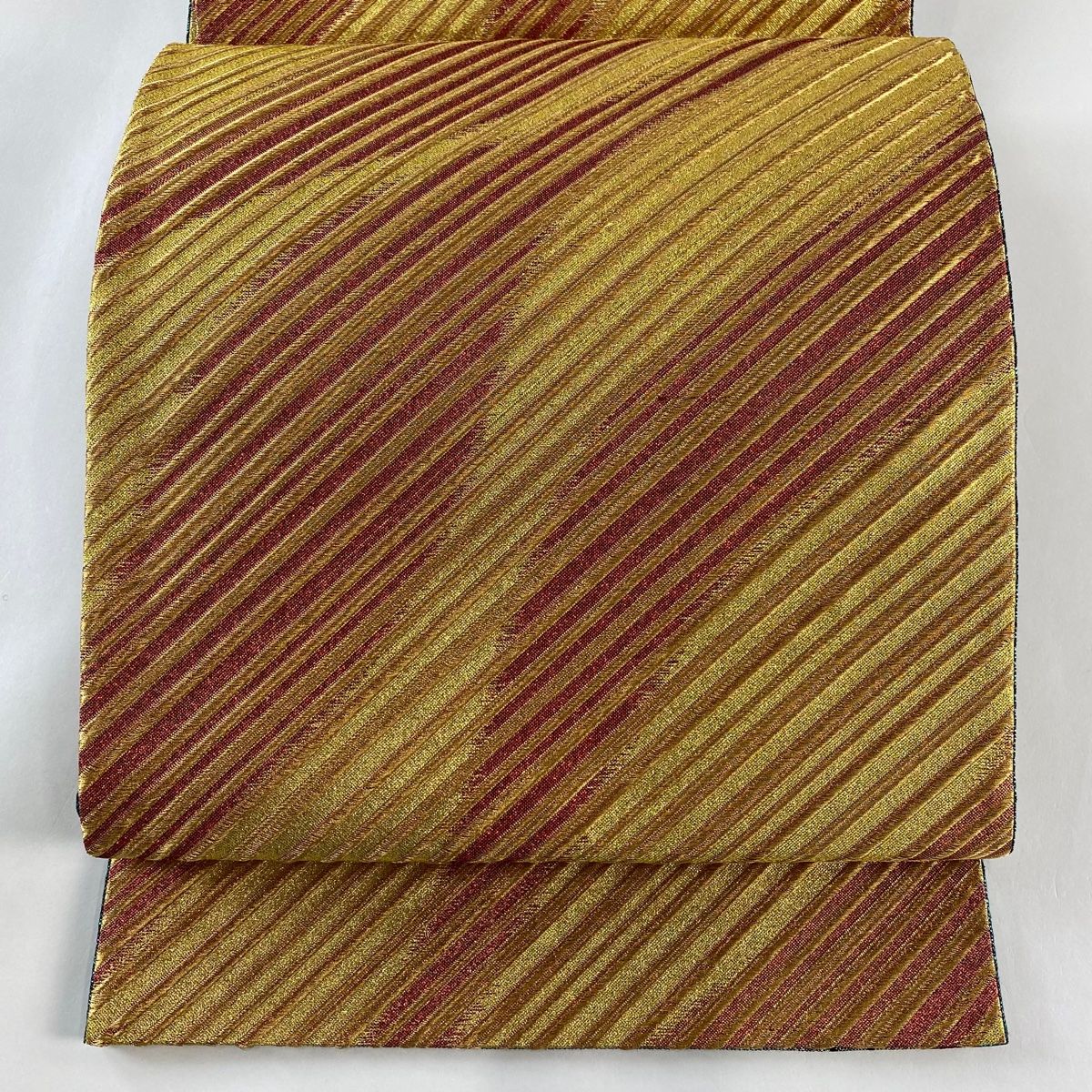 袋帯 高級綴れ カラフルな織出し 金彩暈し 正絹 AO-3759 袋帯 美品 逸品 川島織物 落款あり 鳳凰 花唐草 金銀糸 箔 金色