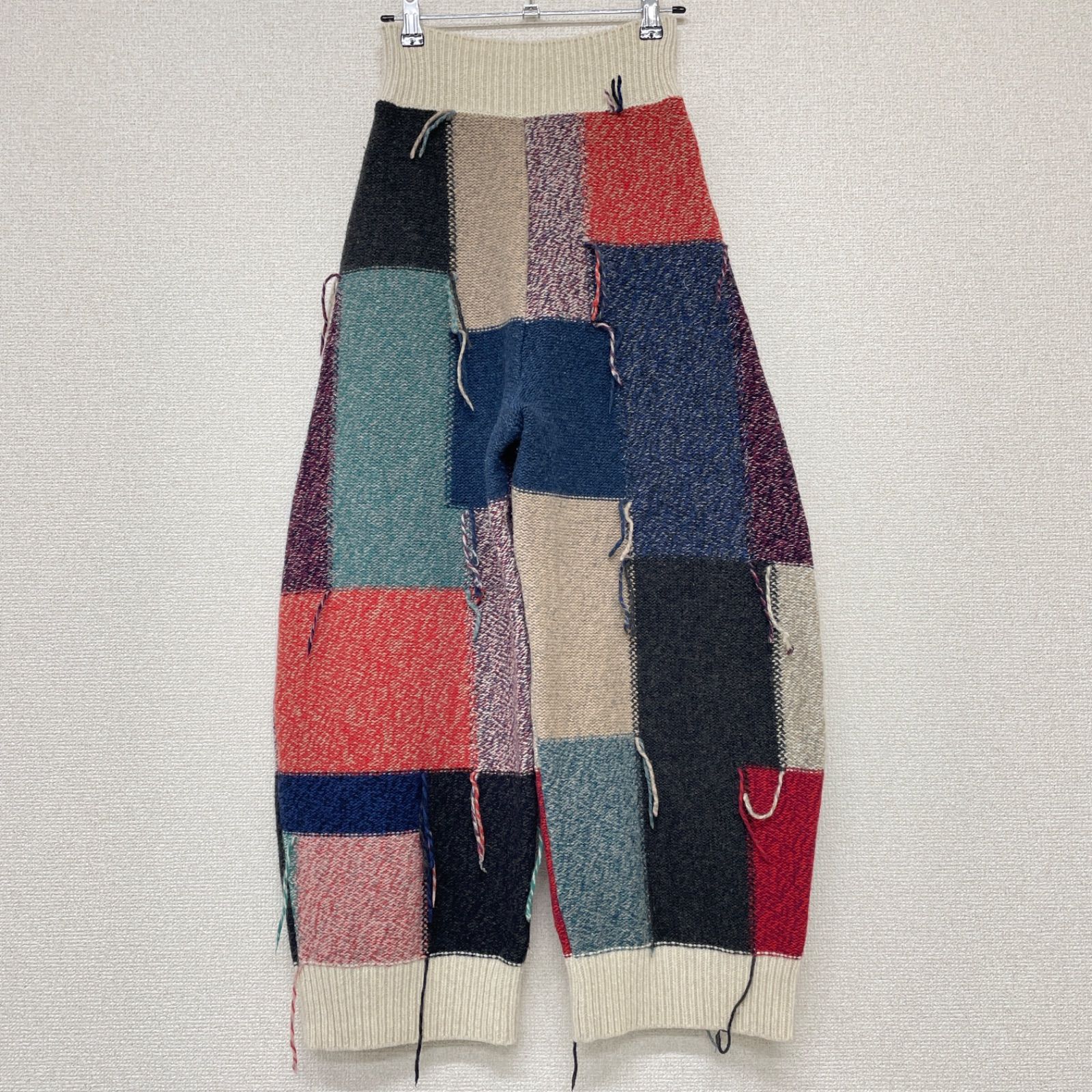 STELLA McCARTNEY ステラマッカートニー ニットパンツ バルーン サルエル ウール パッチワーク 36