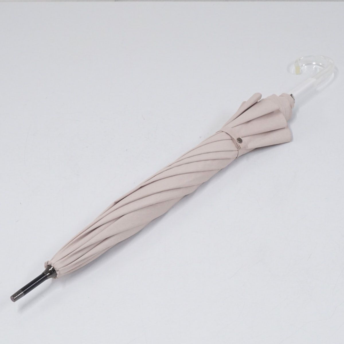 サンバリア100 完全遮光日傘 USED美品 Mサイズ moku ピンク クリア手元