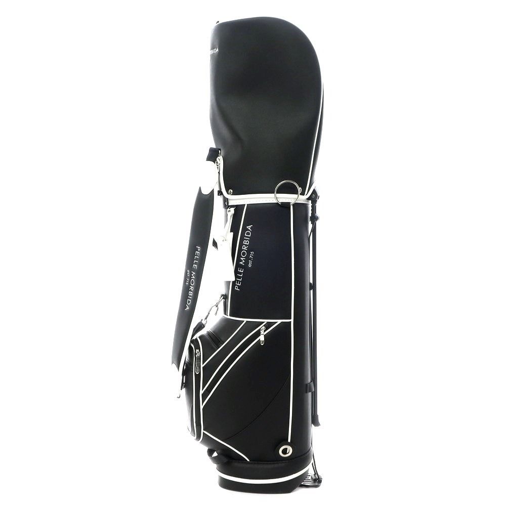 【中古】ペッレモルビダ PELLE MORBIDA GOLF ゴルフバッグ キャディバッグ ブラック【W27.5xH126.5xD19】【メンズ】