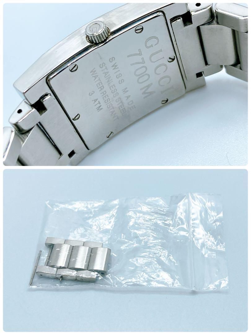 216GUCCI グッチ 7700M デイト スクエア 腕時計 - メルカリ