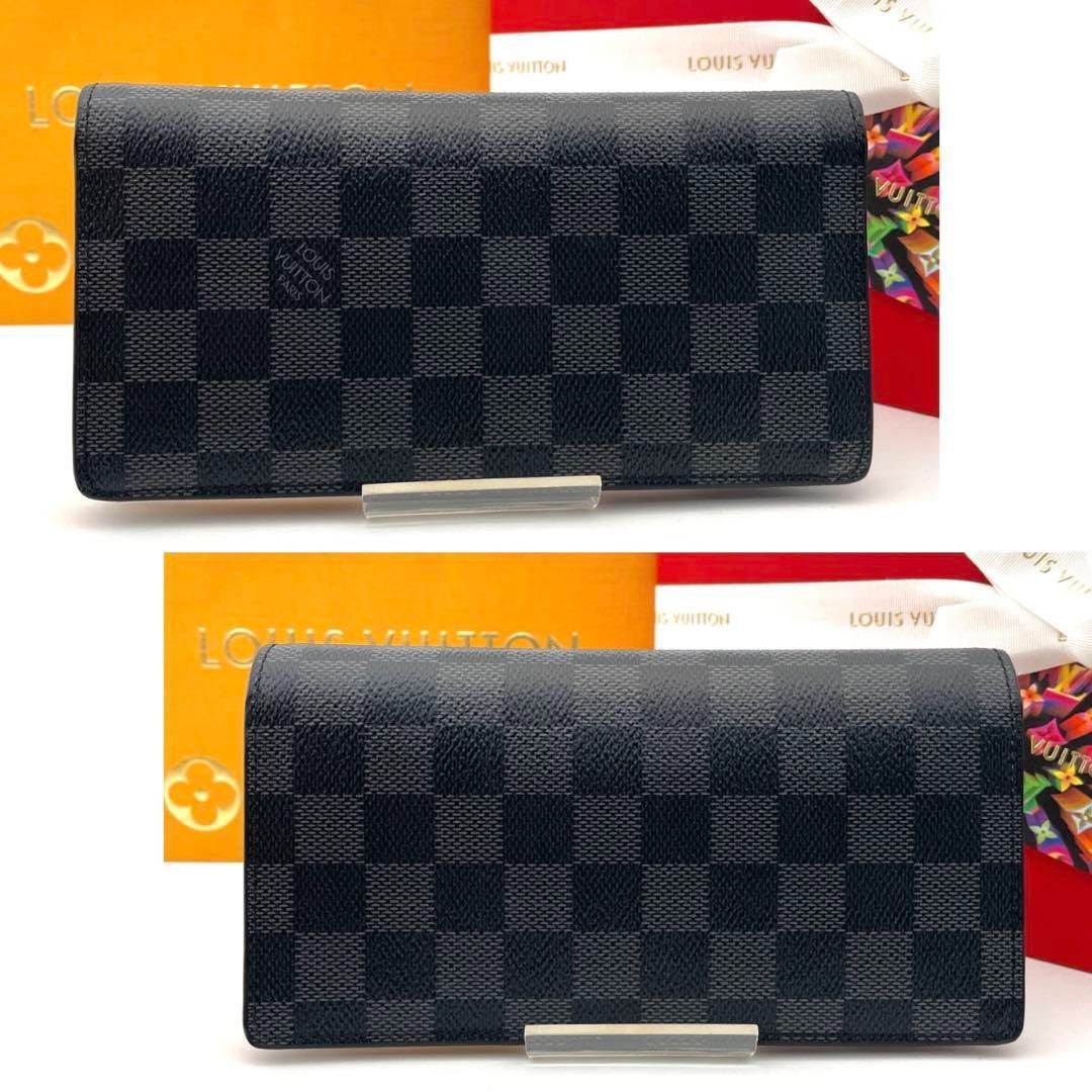 ♥に近い Louis Vuitton ルイヴィトン ダミエ グラフィット ポルトフォイユブラザ 長財布 メンズ 8213