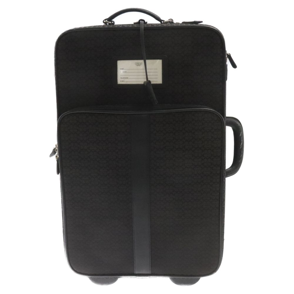 COACH コーチ⭐︎シグニチャー スーツケース キャリーバッグ 黒 コーチ