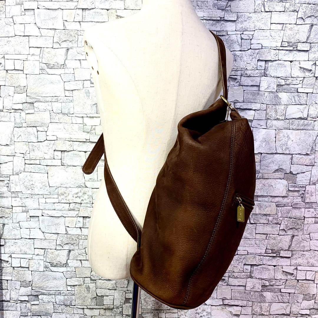 COACH コーチ ワンショルダーレザーバッグ シボ革ボディバック 4944 