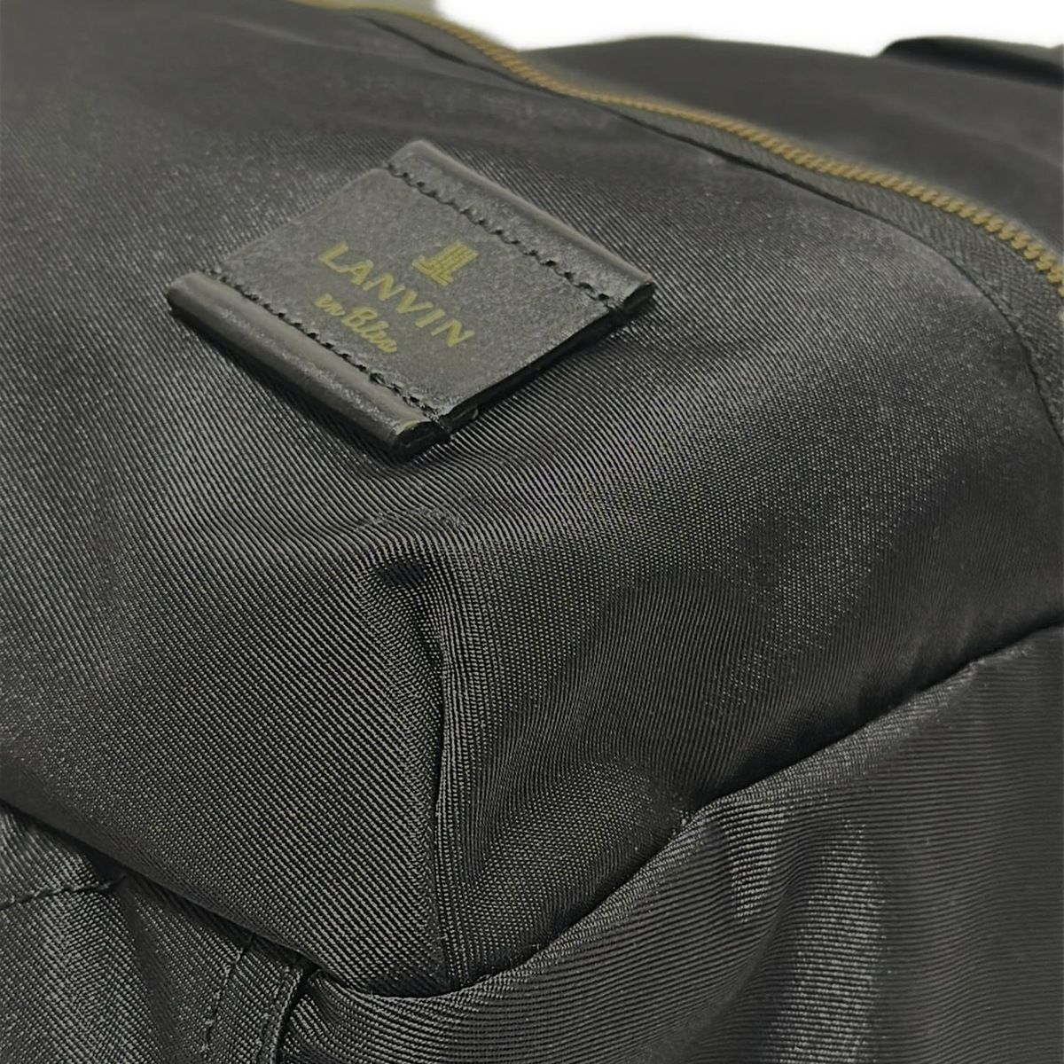 【美品】LANVIN en Bleu ギャザーリュック　黒 LANVIN en Bleu(ランバンオンブルー) リュックサック - 黒