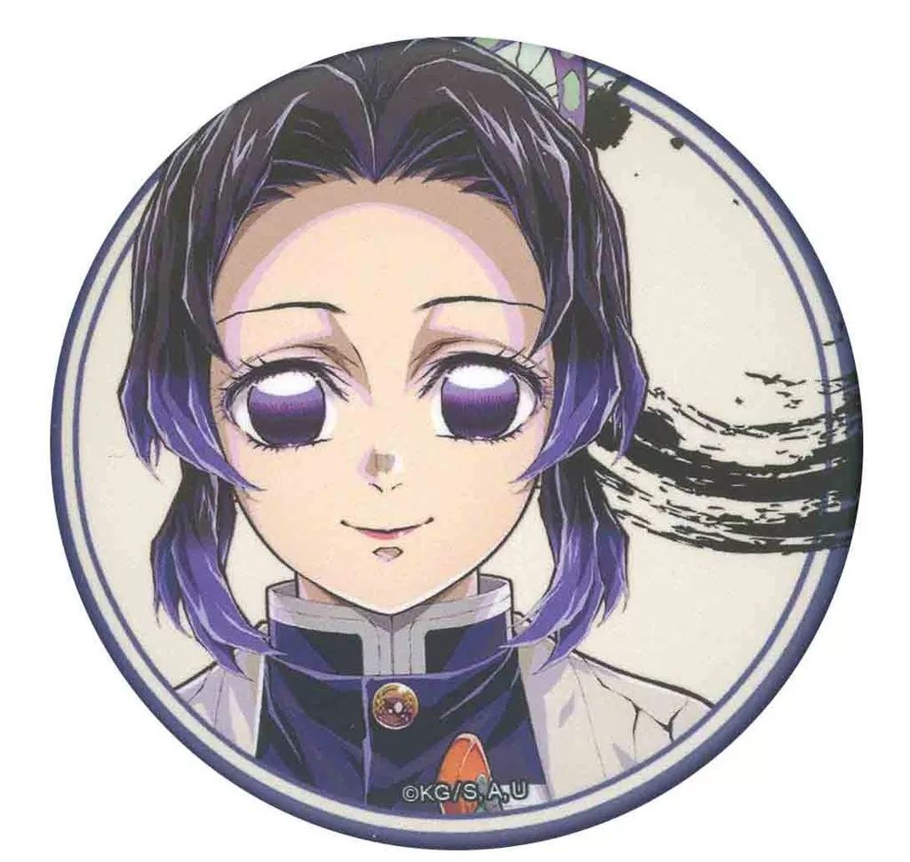 中古】バッジ・ビンズ 胡蝶しのぶ(顔全体) 「アニメ 鬼滅の刃 柱展