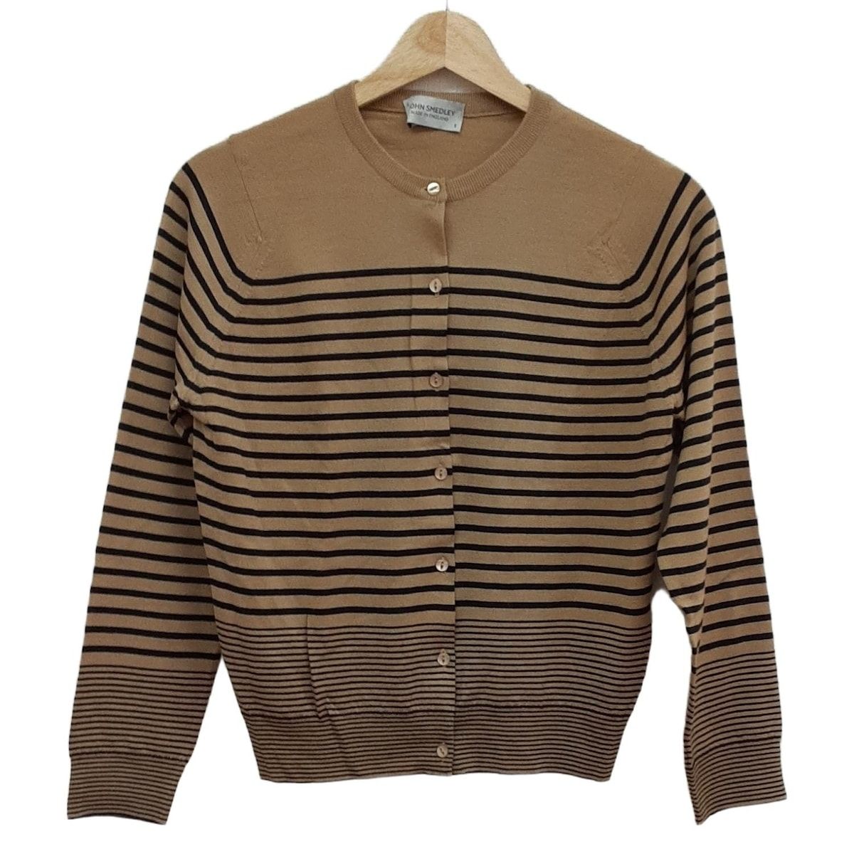 美品】john smedley 女物 カーディガン 黒S 【公式通販】