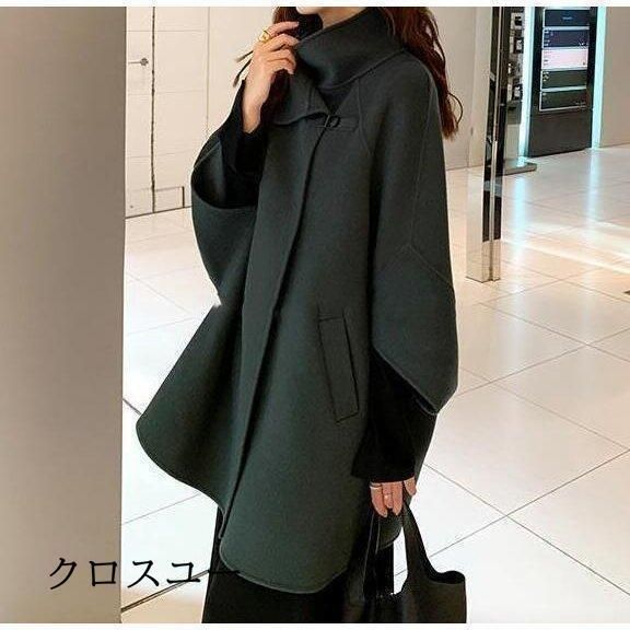 Y'sナイロン ケープ ポンチョ アシンメトリー ジャケット(黒) Y'sナイロン ケープ ポンチョ アシンメトリー ジャケット(黒)