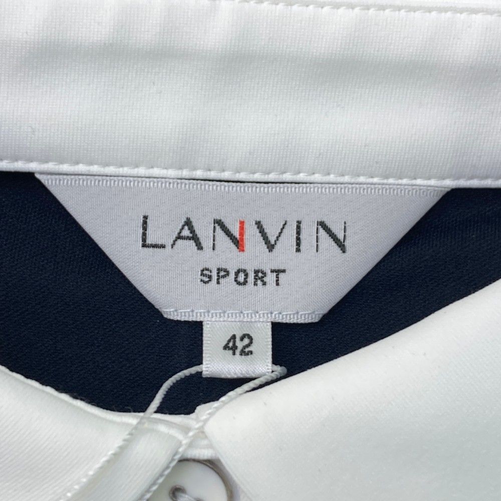 サイズ：42 LANVIN SPORT ランバン スポール ノースリーブポロシャツ