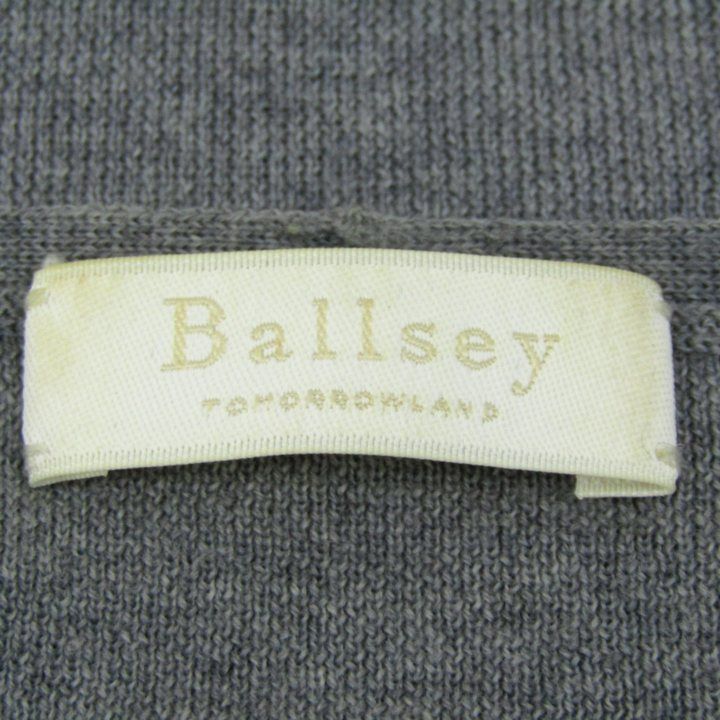 ボールジィ トゥモローランド ニット 長袖 Vネック トップス レディース 38サイズ グレー Ballsey ボールジィ トゥモローランド ニット 長袖 Vネック トップス